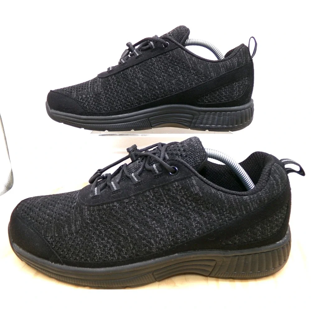Orthofeet Coral 977 Shoes Womens Black Size 11 D Wide Stretch Comfort Sneakers